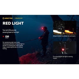 Armytek Wizard C2 WR Multi-Light, White & Red Light